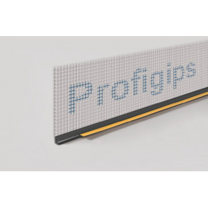 Profil PVC cu plasa si banda pentru etansare ferestre grafit 6mm 2.5ml Profigips - Img 1