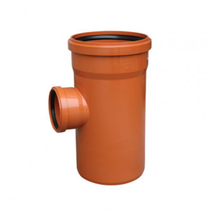 Ramificatie redusa canal PVC 160-110-87 canalizare exterioara culoare orange
