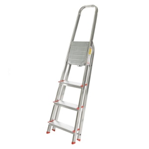 Scara aluminiu 1x4 trepte late cu urcare pe o parte 914 Alverosal - Img 2