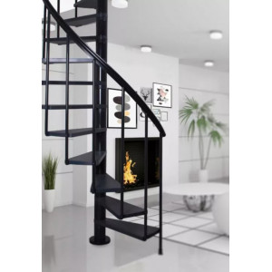 Scara de interior in spirala antracit 120cm Calgary Dolle