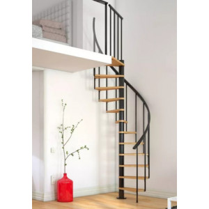 Scara de interior in spirala lemn natur 120cm Calgary Dolle