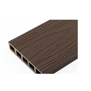 Sipca gard WPC 3D maro inchis lucios dimensiune 110x2000mm grosime 20mm - Img 1