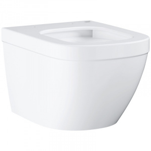 Vas WC suspendat Rimless cu evacuare orizontală, 49 x 37 x 36 cm, Euro Ceramic, Grohe, 39206000