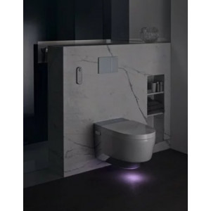 WC suspendat cu capac inchidere lenta si bideu electric Geberit AquaClean Mera Comfort - Img 2