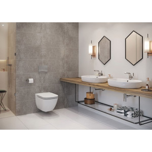 WC suspendat rimless cu capac soft-close Caspia New K701-103 - Img 1