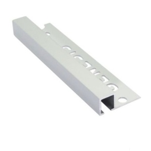 Bagheta patrata din aluminiu 10mm argintiu periat TDP100.94 lungime 2.5m