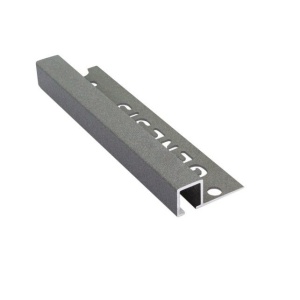 Bagheta patrata din aluminiu 12mm dark granite TDP120.435 lungime 2.5m