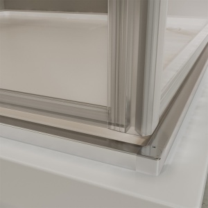 Cabina de dus semirotunda Recall cu usi batante, profil crom, sticla 6 mm, 80 × 80 cm – Anahita - Img 2