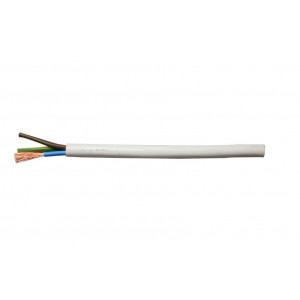Cablu electric MYYM,HO5VV-F, 3X1,5 mm²,alb,la metru