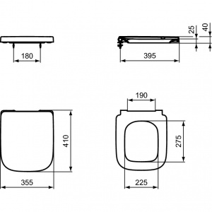 Capac WC compact I.Life S IDST473601 Ideal Standard - Img 2
