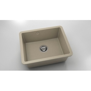 Chiuveta bucatarie patrata 56x46cm bej cu o cuva Fat 221