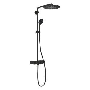 Coloana de dus negru Euphoria SmartControl System 310 Duo cu baterie termostatata Grohe