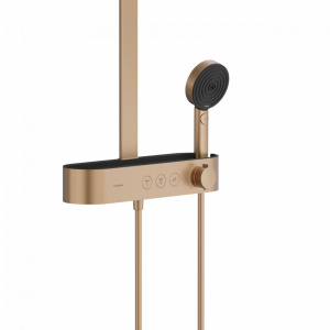 Coloana de dus Pulsify S 260 2jet cu baterie termostatata ShowerTablet Select 400, bronz periat Hansgrohe - Img 2
