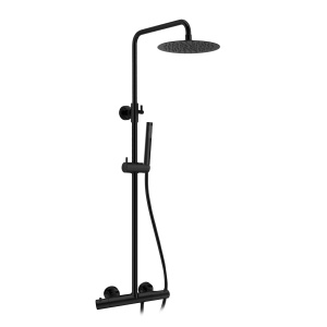 Coloana dus termostatata Slimmer Himark, doua functii, negru mat
