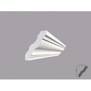 Cornisa de interior poliuretan BC38 dimensiuni 59.5x49.5x2000mm - Img 1