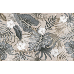 Decor EPOCA HIBISCUS 4896 44.8X74.4cm, interior, baie-bucatarie, rectificat, model floral multicolor mat, Kai