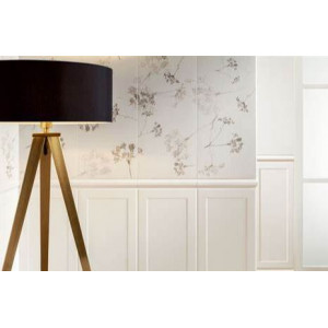 Decor MILD GARDEN 2 3 ELEMENTE 74.8x89.8, interior, baie-bucatarie, rectificat, model floral alb-bej mat, Tubadzin - Img 3