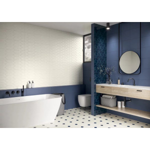 Faianta NIGHTWISH BLUE, baie/bucatarie, interior, albastru mat 25X75cm - Img 2