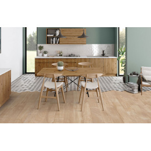 Gresie ARTWOOD MAPLE tip lemn, rectificata, interior -exterior, maro 20X120cm Ibero