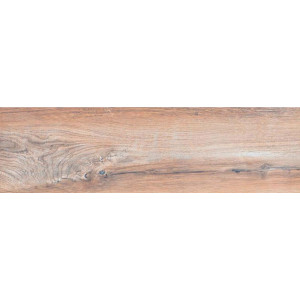 Gresie MERTEAK HONEY 17.5x60cm, tip lemn, portelanata, interior, maro-gri, Cerrad