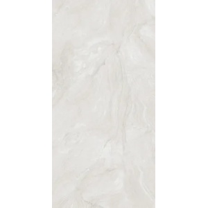 Gresie Sea Wave Silver Lucios, tip marmura, portelanat, rectificat, interior, gri deschis 60x120cm India - Img 2