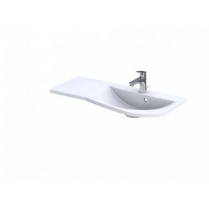 Lavoar incastrat Opal, asimetric alb din compozit 91.5x44.5cm dreapta OP-90-92-P - Img 1