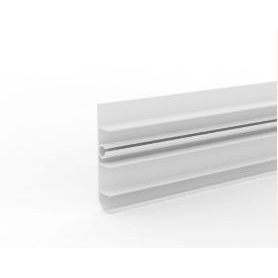 Plinta decorativa Cubica Light System 80 – Profil de baza cu canal pentru banda LED Dollken