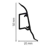 Plinta universala cu sistem pat cablu SLK 50 W643 PIN NORDIC 2.5ml Dollken - Img 3