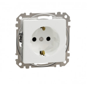 Priza Sedna Design 2P+E cu obturatoare SDD111021 Schneider - Img 2
