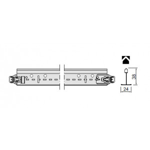 Profil principal pentru tavan casetat alb T24/38mm 3600mm Prelude S Knauf Ceiling - Img 3