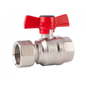 Robinet de inchidere cu sfera drept, Fi-Fe cu olandez si actionare fluture, seria modul pentru distribuitoare Herz