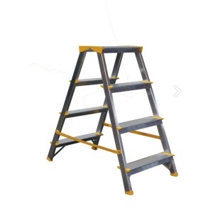 Scara aluminiu dubla 2x4 trepte late 964 Alverosal - Img 1