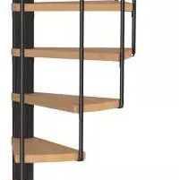 Scara de interior in spirala lemn natur 120cm Calgary Dolle