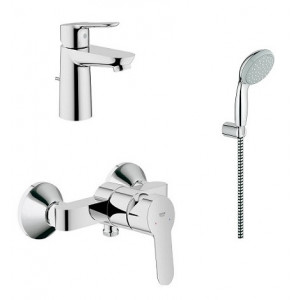 Set baterii de dus Bauedge cu porter 11292601 Grohe