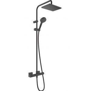 Sistem dus VERNIS SHAPE 230 1 JET termostatic negru 26286670 Hansgrohe - Img 1