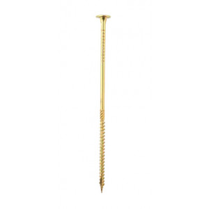 Surub lemn pentru constructii cu cap plat Ø 6mm - Img 1