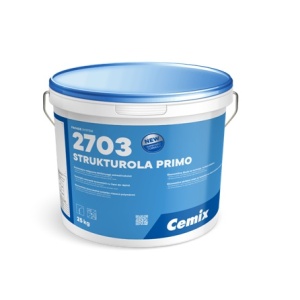 Tencuială decorativă acrilica bob cu bob 1.5mm 25kg Cemix 2703 StrukturOLA Primo K1.5