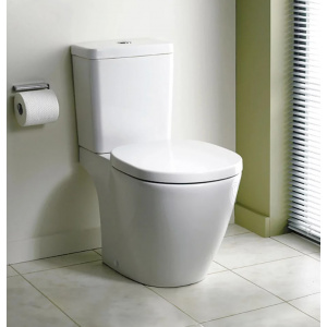 Vas WC cu rezervor și capac Soft Close, 66,5 x 36,5 x 78 cm, Cube Connect, Ideal Standard