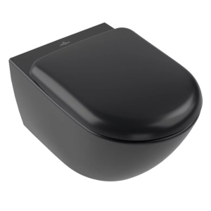 Vas WC suspendat Antao CeramicPlus, 56 x 37 x 35,5 cm, negru, Villeroy&Boch
