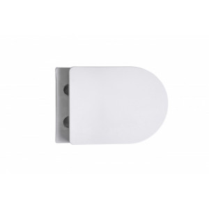 Vas WC suspendat Rimless cu capac Soft Close, alb, Beauty, Anahita - Img 3