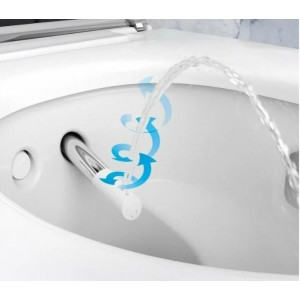WC suspendat cu capac inchidere lenta si bideu electric Geberit AquaClean Mera Comfort - Img 3