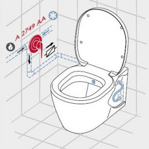 WC suspendat cu funcţie de bideu Connect E781901 - Img 4