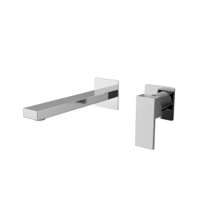 Baterie lavoar ingropata Cold Start Cube Himark, cromata, pipa 19.9 cm, corp incastrat inclus