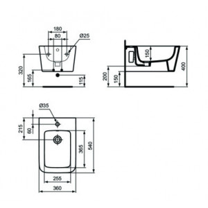 Bideu BLEND CUBE suspendat T368701 - Img 4
