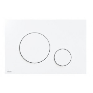 Clapeta actionare THIN alb mat M676 Alcadrain - Img 1