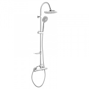 Coloana dus Trinity dus fix para de dus si baterie termostatata crom Ferro - Img 1