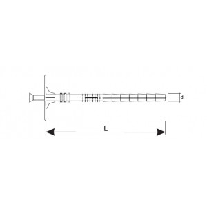 Dibluri fixare termoizolatie polistiren 10x180mm 200buc/cutie Arthur - Img 2