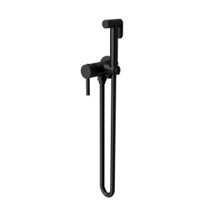 Dus igienic Slimmer Himark, negru mat, corp incastrat inclus