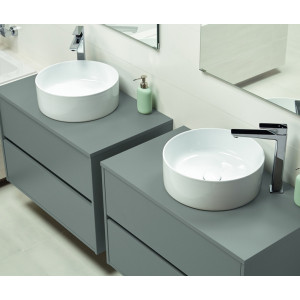 Lavoar baie rotund pe blat Crea 38cm Cersanit K114-020