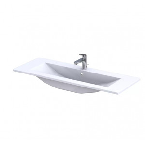 Lavoar incastrat Silver, dreptunghiular alb din compozit 90x40cm ORSUME-SI-90-92 Oristo